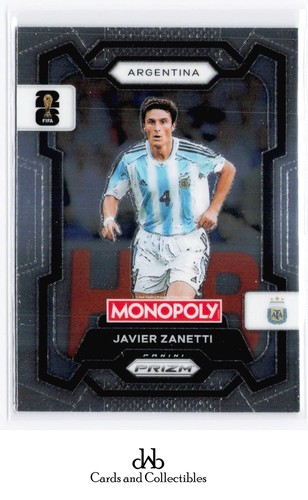 2026 Panini Prizm Monopoly FIFA World Cup Javier Zanetti #5 card