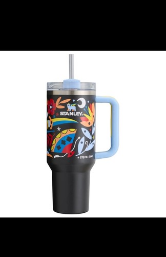 Stanley LE Vault Stevie Shao Quencher H2.0 FlowState Tumbler, Black Garden 40 oz - Picture 2 of 6