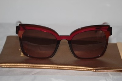 NEU: Sonnenbrille CAROLINE ABRAM PARIS Rot Rosa Brook 689 J9