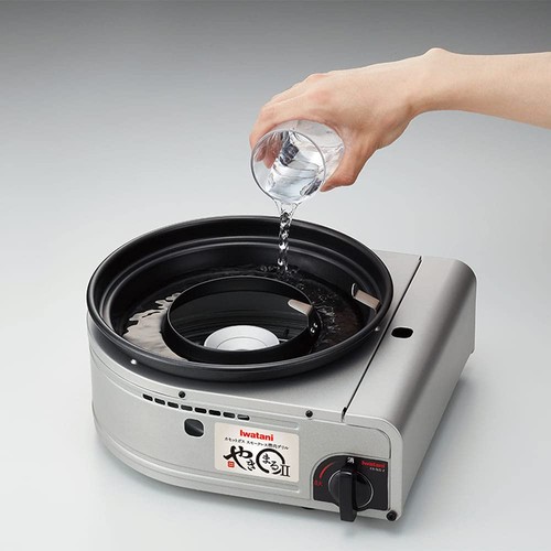 Iwatani Tragbarer Kassettenkocher Rauchfrei Grill Yakimaru II Silber CB-SLG-2 - Bild 6 von 12