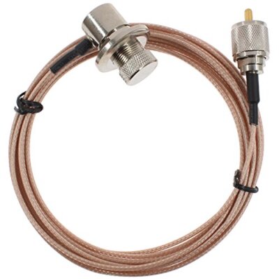 SC-316 PL-259 SO-239 Antenna Extension Cable for Car Radio Kenwood ICOM(5 Meter)