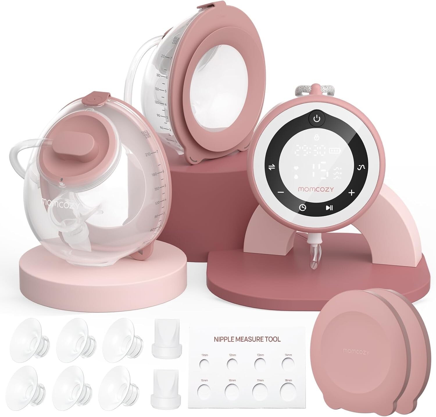 Momcozy V1 Pro Hospital-Grade Hands-Free Wearable Breast Pump-image