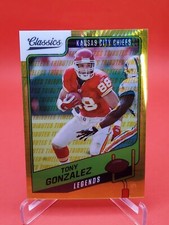 Tony Gonzalez 2021 Panini Classics H2 Timeless Tributes Gold Prizm 93/99 Chiefs 