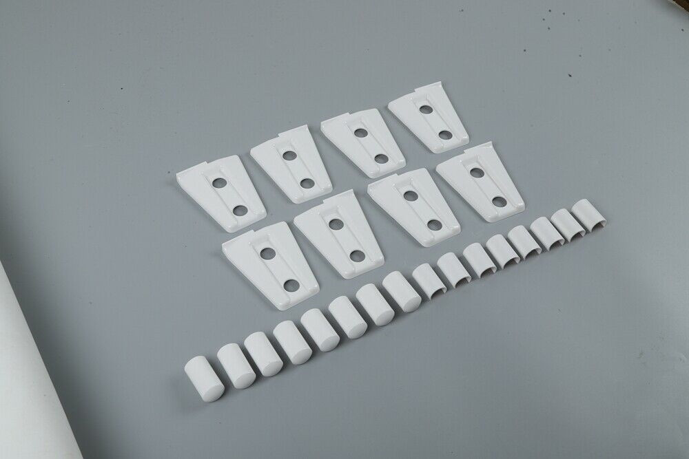 8X White Door Hinge Cover Trim Set for Jeep Wrangler JK 07-17 4-Door Accessories