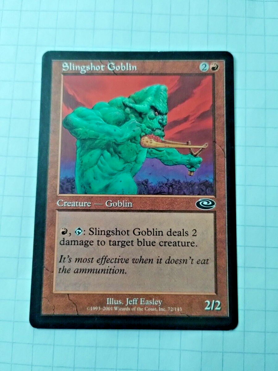 MTG Slingshot Goblin Planeshift - Common - Some Edge Wear - See