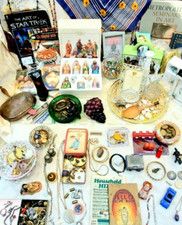 Vintage - Now Junk Drawer Mix Lot Trinkets Decor Pins Miscellaneous Collectibles