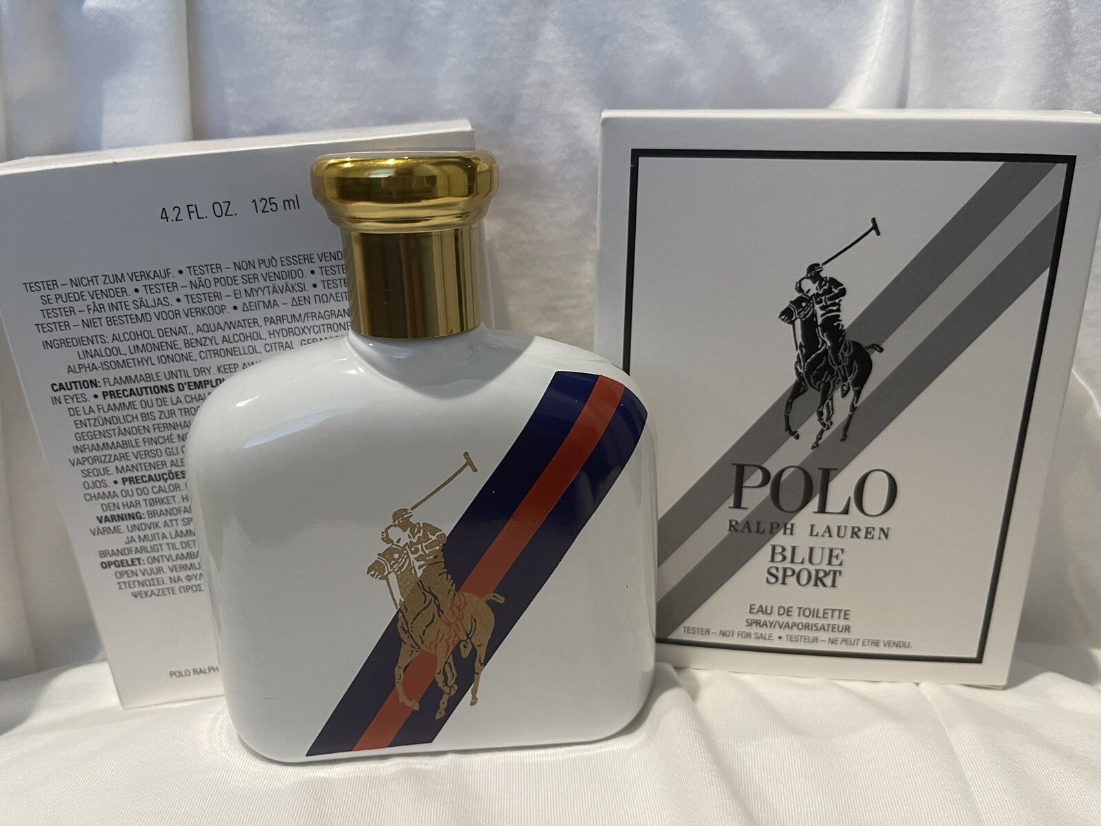 Ralph Lauren Polo Blue Sport Men's EDT 120ml 4.2oz Tst New in Box 100
