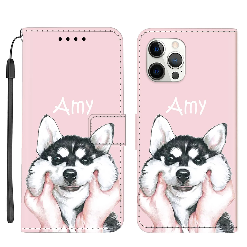 Personalised Flip Wallet Phone Case For iphone 16 15 Pro Max 14 13 12 11 Cover - Image 3 of 4