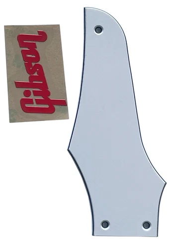 New 3 Ply White Fit Gibson Firebird "Logo"Truss Rod Cover Style Guitar Pickguard