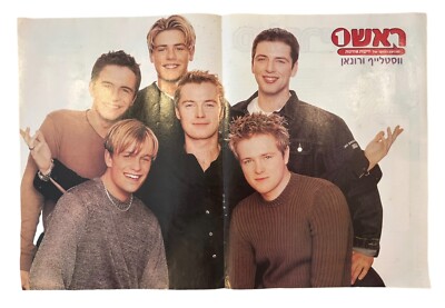 Westlife Band & Ronan Keating Poster From Israeli Magazine ''Rosh 1''