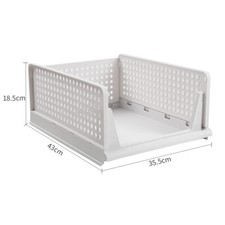 Drawer Organizer Folding Clothes Box T shirt Jeans Stackable Closet Storage Box