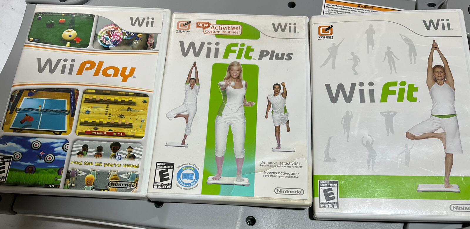 Nintendo Wii Fit Balance Board with Wii Fit, Wii Fit Plus bundle,Wii