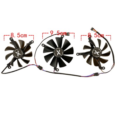 QKFTCSDW Kompatibel Mit RX 5700 XT GPU-Lüfter 4PIN Produktbild-Vorschau 4
