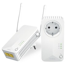 Powerline Kit 600 Wi-Fi 4 con Indicatore LED e Presa Elettrica Integrata Strong