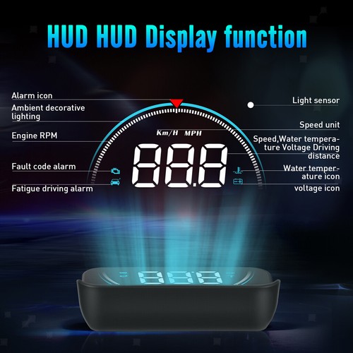 M8 TFT OBD Hud Display Auto Geschwindigkeit Bordcomputer OBD2 - Bild 10 von 12