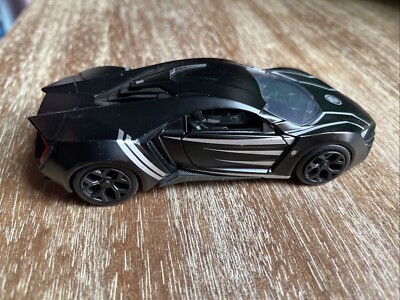 Jada Marvel Avengers BLACK PANTHER Lykan Hypersport Metals Die Cast Car 1:32