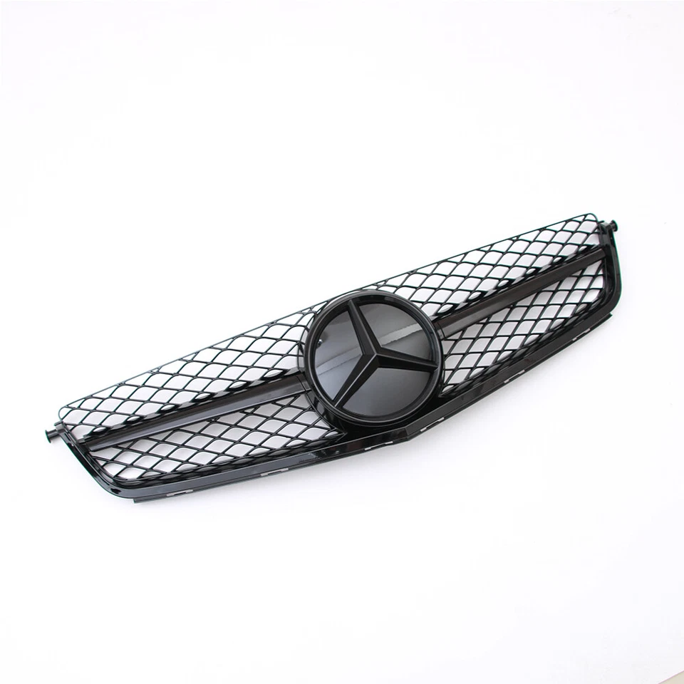 Front Bumper Grille W/Emblem For Mercedes Benz 2008 2009 2010 2011 W204 C63 AMG Foto 2 de 4