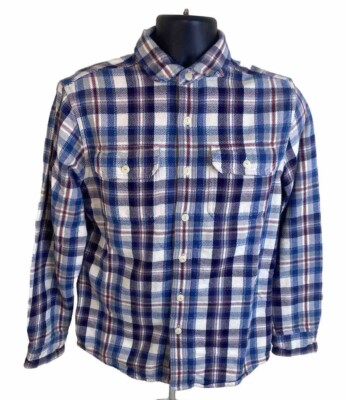 American Eagle Outfitters Shirt Jacket Mens Medium Plaid Heavy