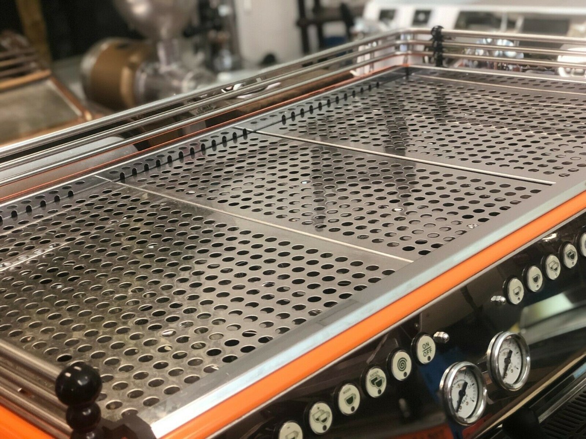 LA MARZOCCO FB80 3 GROUP ORANGE ESPRESSO COFFEE MACHINE RESTAURANT