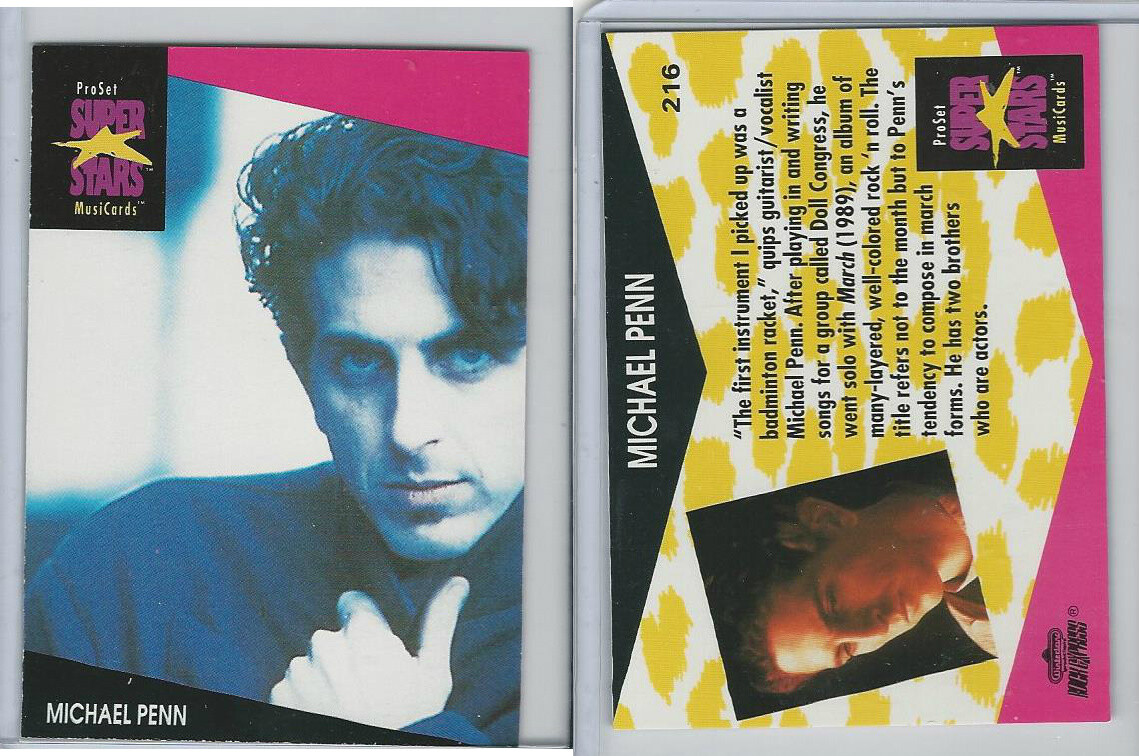 1992 Pro Set, Super Stars, #216 Michael Penn | eBay
