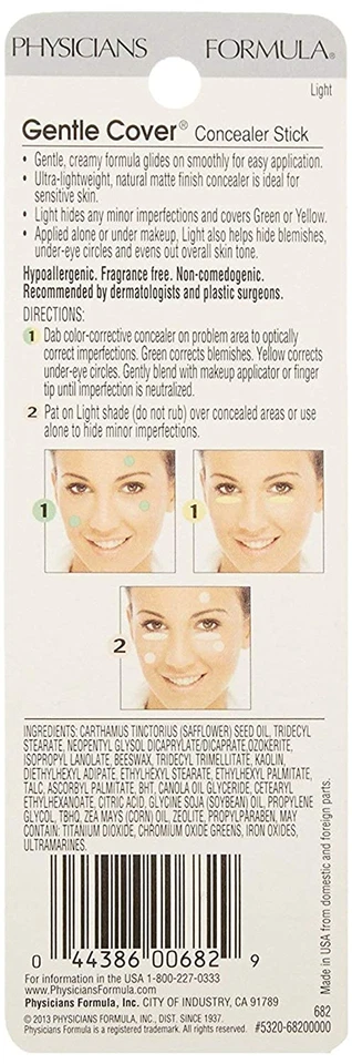 Physicians Concealer Stick Formula Gentle Cover Face Skin Under Eye Circle Light - Image 4 of 4