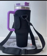 For Stanley 40oz Tumbler Water Bottle Carrier Bag with Adjustable Shoulder Strap