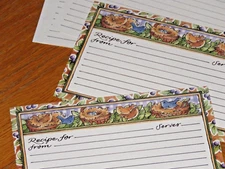 Shelly Reeves Smith Art - Bird Nest 4 x 6 Recipe Cards 1997 Among Friends 13ct