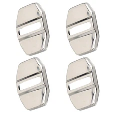 Polishe Silver Stainless Door Latch Striker Cover Fits 08-14 W204 C200 C300