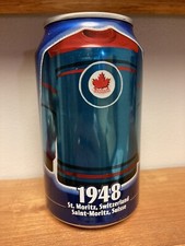 2004 CDN Pepsi Olympic Jersey Collector Can.  1948 Switzerland. Empty 12oz.