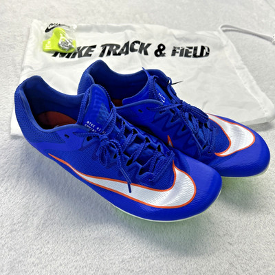 Nike Rival Sprint Blue Orange Men s Size 11 Track Spikes W/ Spikes & Bag
