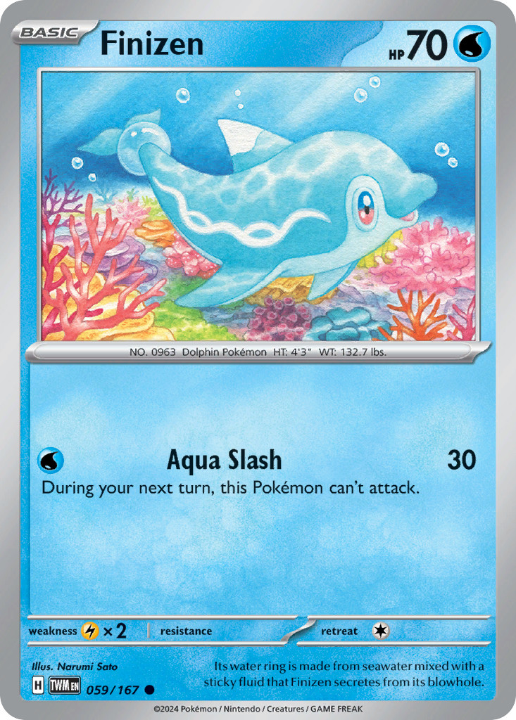 Finizen 59/167 Common | Twilight Masquerade | Pokemon Card