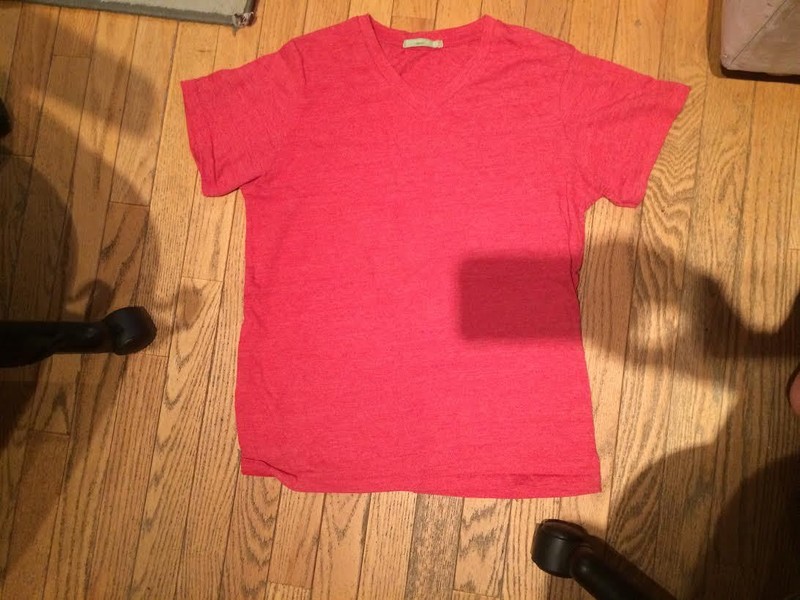 Alternative Earth Nordstrom girls boys extra large short sleeve v neck shirt red