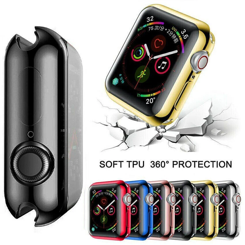 TPU Case Screen Protector Cover For Apple Watch Ultra2 Series 9 8 7 6 SE 41/49mm - Image 4 of 4
