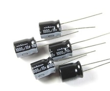 50pcs Nichicon HM 1000uf 10v 105C Radial Electrolytic Capacitor Low ESR