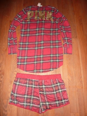 Pyjama Short Victoria's Secret - Motif Fairisle Et Chien - Multicolore - Neuf Avec étiquettes