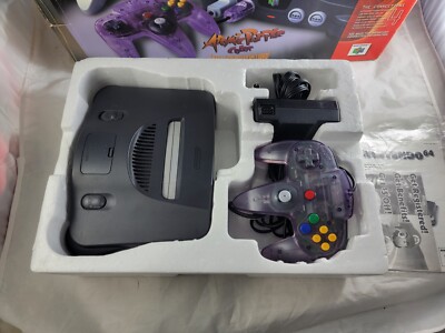 Nintendo 64 N64 Console Atomic Purple Bundle Near Complete | eBay