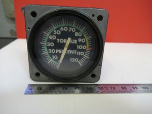 BELL 206 INDICATOR TORQUE PERCENT AIRCRAFT 206-075-739-103 AS PICTURED &C1-A-15