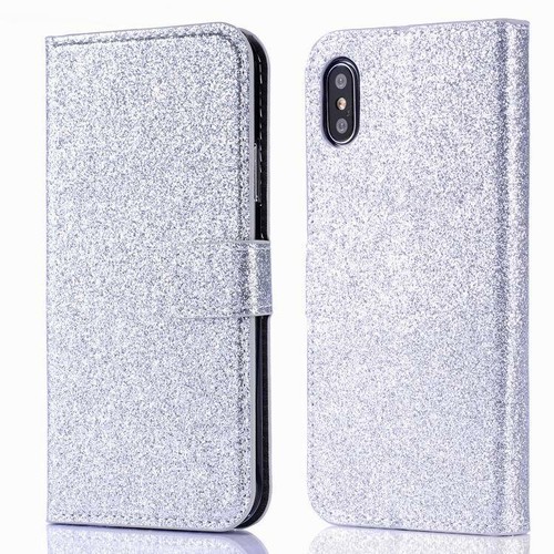 Plain Bling Glitter Wallet Phone Case Cover For Samsung S10 S20 S21 S22 S23 S24 - Picture 12 of 17