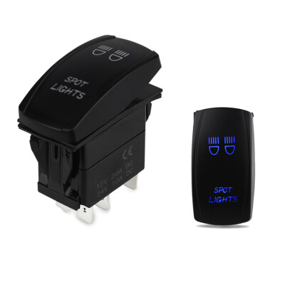 5Pin Blue Light Control Rocker Toggle Switch For ATV UTV ARB Carling Truck Boat
