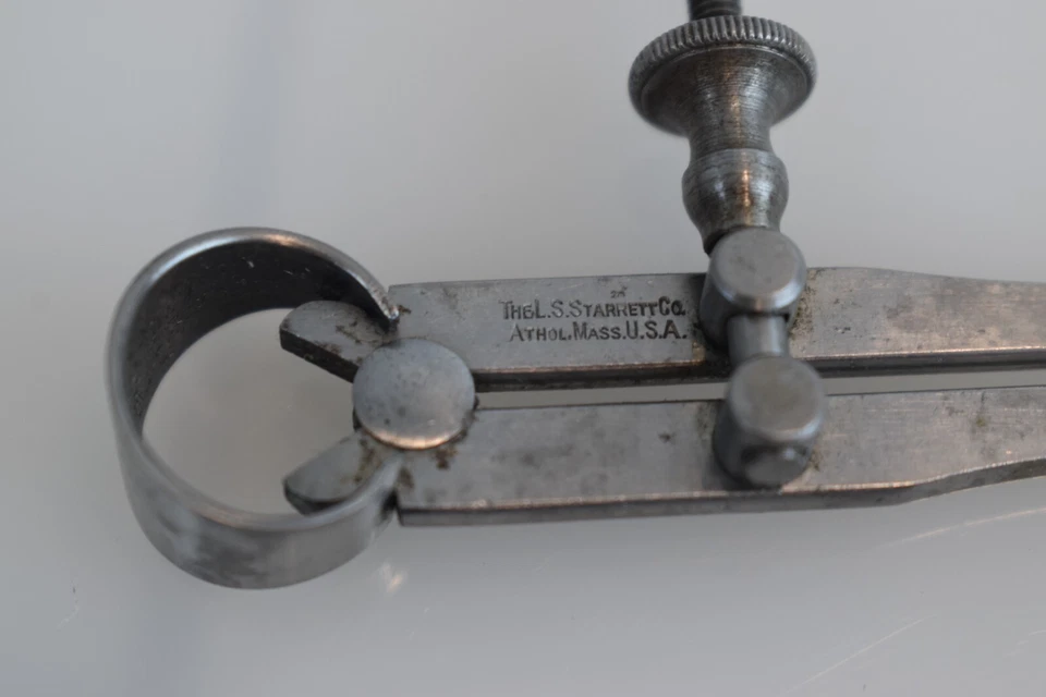 L.S. Juego de tornillos de pinza interior Starrett Co. EE. UU. 3" maquinista vintage Foto 3 de 4