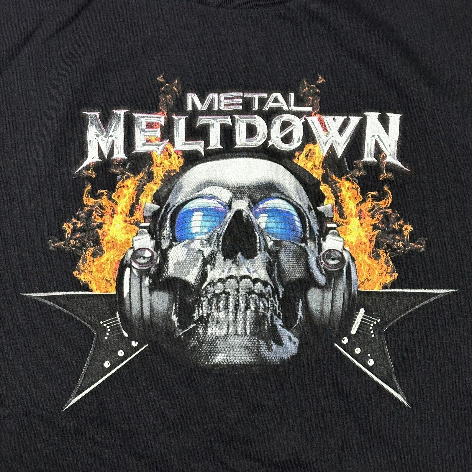 FILA T shirt concerto nera MELTDOWN Twisted Sister Skid Row Extreme 3XL XXXL