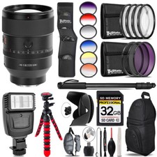 Sony FE 135mm f/1.8 GM Lens  Flash  Color Filter Set -32GB Kit Kit