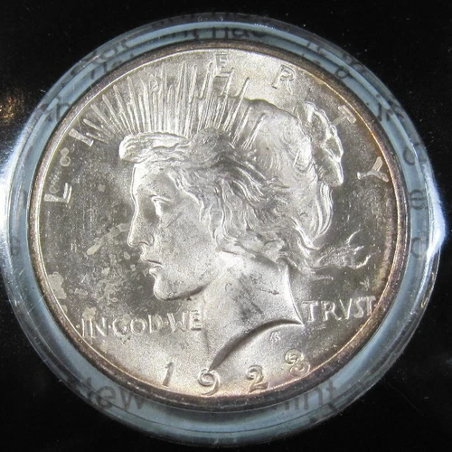 1923 silver Peace Dollar choice unc (#413b)