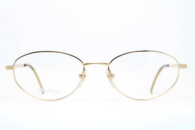 Max Mara 280-714 Original Brille Eyeglasses Occhiali Gafas Bril Oval Gold
