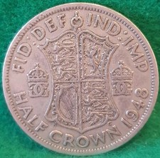 1948 George VI Half Crown Coin