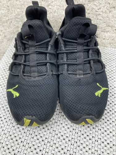 Puma Axelion Sneaker schwarz / neongelb ombre 376200-01 Jugend 2,5 - Bild 4 von 13