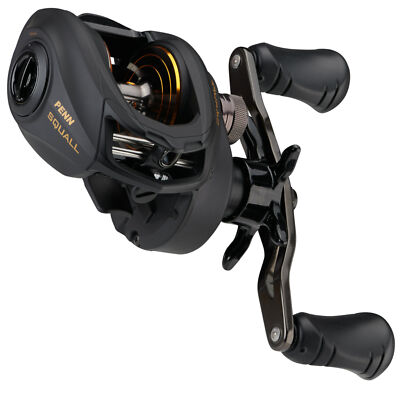 Penn 300 Squall Low Profile - Linkshand Baitcaster Multirolle, Angelrolle, Rolle