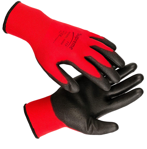 24 PAIRS PU COATED SAFETY WORK GLOVES GLOVE GARDEN GRIP MENS BUILDERS GARDENING - Picture 22 of 22