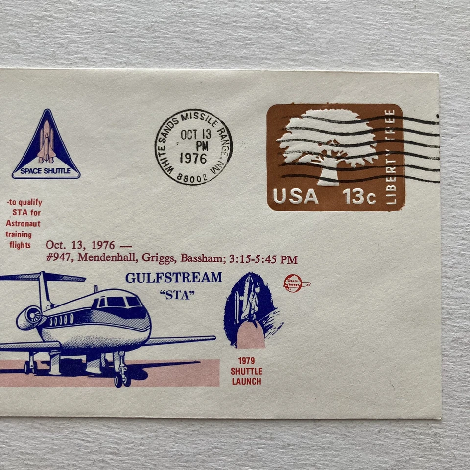 Space Shuttle Simulation White Sands Approach Space Voyage Cachet  10-13-76 - Image 3 of 4