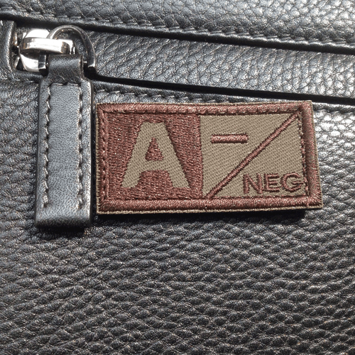 Military Blood Type A- Negative Tactical Army Embroidered Patch PATCHES - Picture 3 of 4